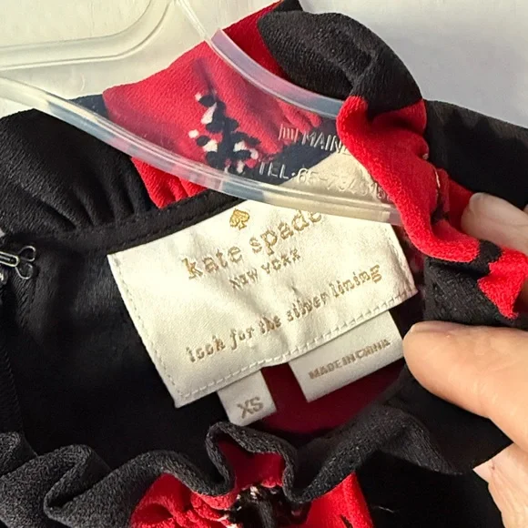kate spade new york
Black Red Poppy Dress XS - Picture 4 of 5